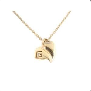 Givenchy Gold plated Vintage Heart w/G Necklace
Completely adorable!!